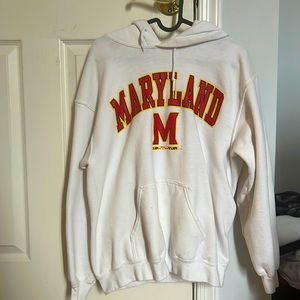 white maryland hoodie